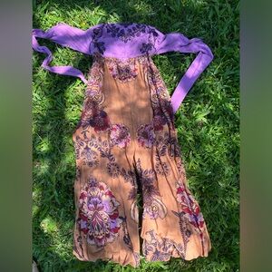 Free People Indigo Sun Floral Jumpsuit